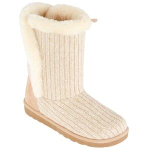 Arizona beige fur boots